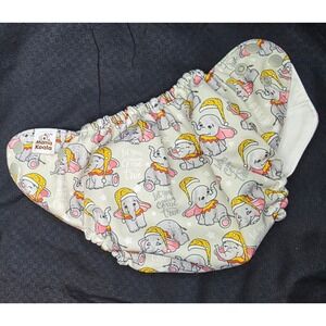 Mama Koala Cloth Diaper Reusable Cover Snap Closure Elephant Print